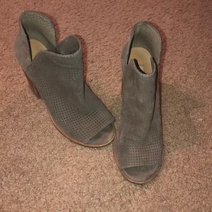 Gray Steve Madden booties